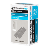 30mm C Series Electro-Galvanised Brad Nails - 2,000 Pack