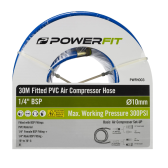 Air Hose, 16mm with BSP Fittings - 30m