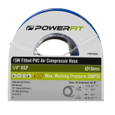 Air Hose, 16mm with BSP Fittings - 15m