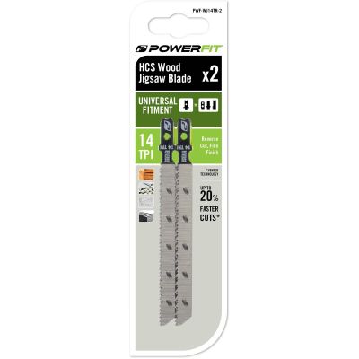 PowerFit 14TPI Reverse Jigsaw Blade 2PK